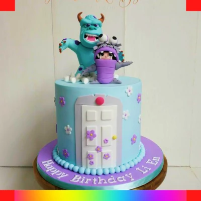 Monster Inc Boo cake