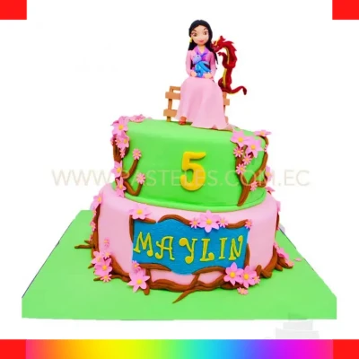 Mulan princess cake