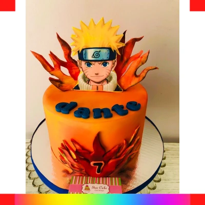 Naruto fondant cake