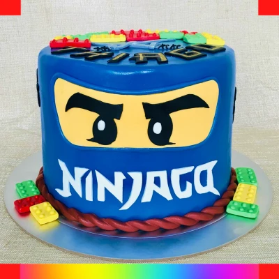 Ninjago blue cake
