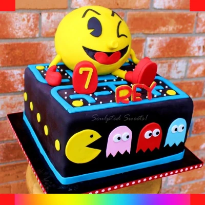 Pacman cake for girls