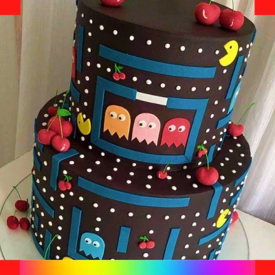 Pacman simple cake