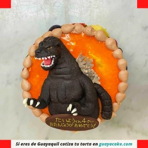 Pastel de Godzilla