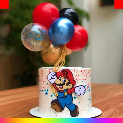 Pastel de Mario Bros betun