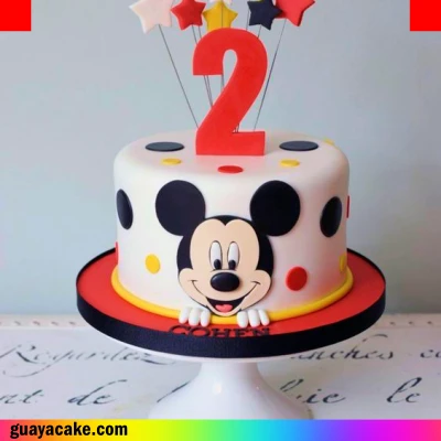 Pastel de Mickey Mouse cuadrado