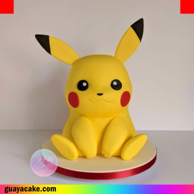 Pastel de Pikachu cuadrado