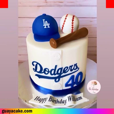 Pastel de beisbol Dodgers