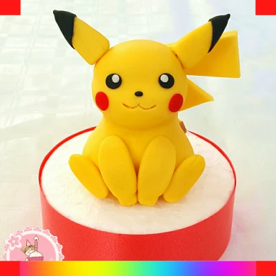 Pikachu fondant cake
