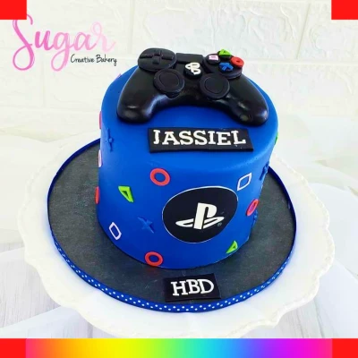PlayStation buttercream cake