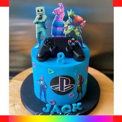 PlayStation drip cake