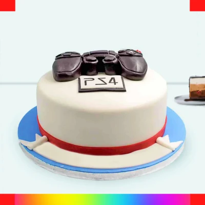 PlayStation fondant cake