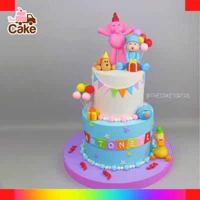 Pocoyo cake for girls