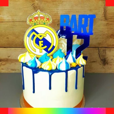 Real Madrid buttercream cake