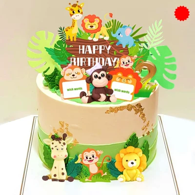 Safari animal cake