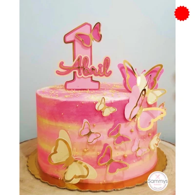Simple and Sweet Butterfly Cake