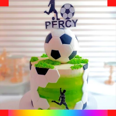 Soccer cake for boys