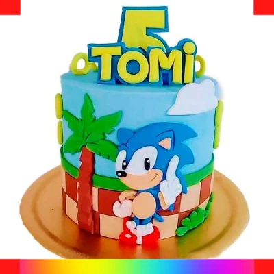 Sonic cake for boys