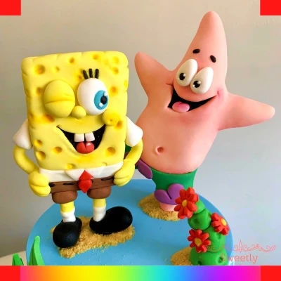 SpongeBob 2 tier cake