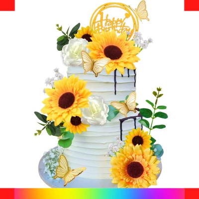 Sunflower buttercream cake