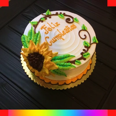 Sunflower simple cake