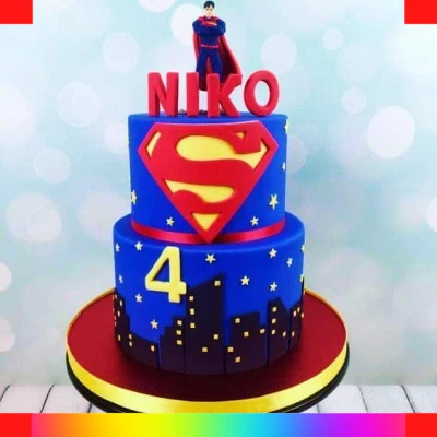 Superman cake for boys
