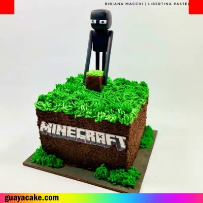 Torta Minecraft enderman