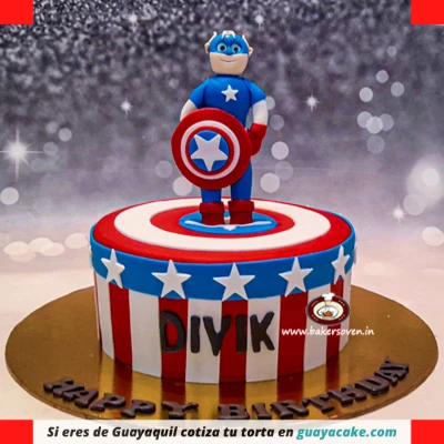 Torta de Avengers Capitan America
