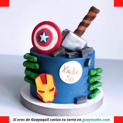 Torta de Avengers de 1 piso