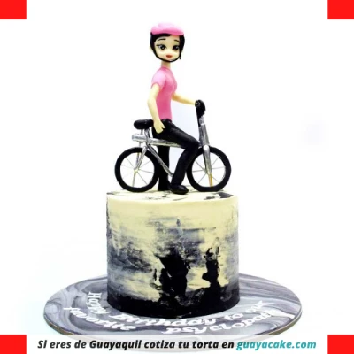 Torta de Bicicletas para mujer