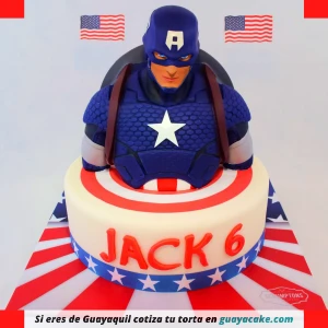 Torta Capitán América 2 pisos