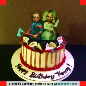Torta de Chucky y Tiffany
