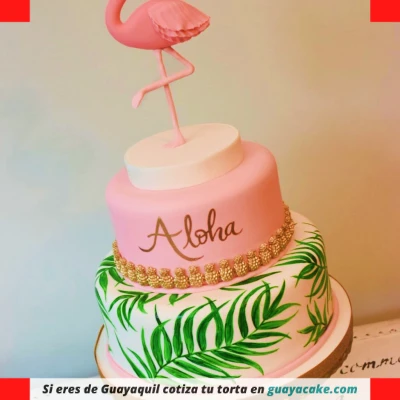 Torta de Flamingo hawaiano