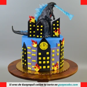 Torta de Godzilla para niños