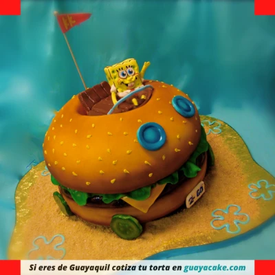 Torta de Hamburguesa de Bob Esponja