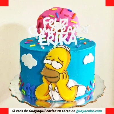 Torta de Homero Simpsons