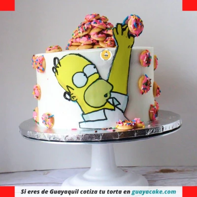 Torta de Homero en crema