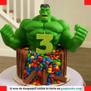 Torta de Hulk infantil