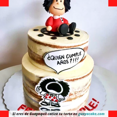 Torta de Mafalda con el mundo
