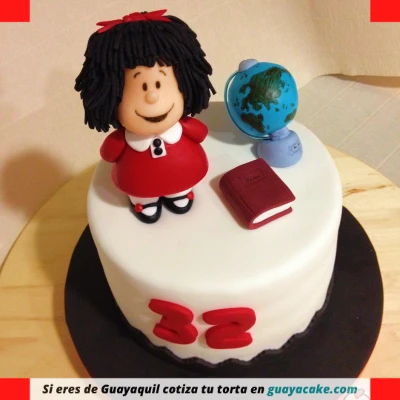 Torta de Mafalda con muñeca