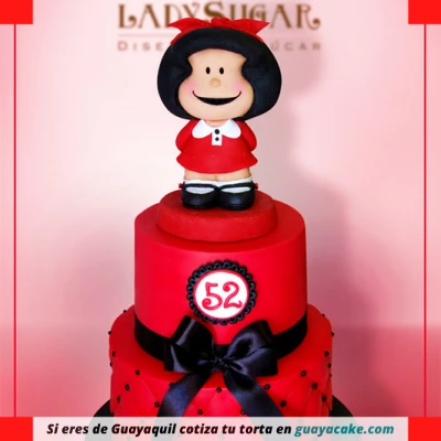 Torta de Mafalda de dos pisos