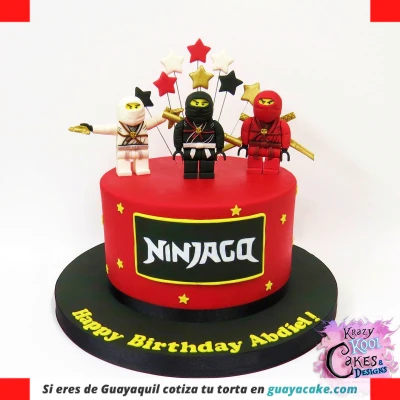 Torta de Ninjago sencilla