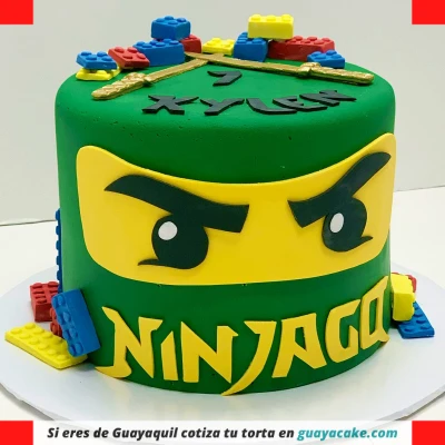 Torta de Ninjago verde