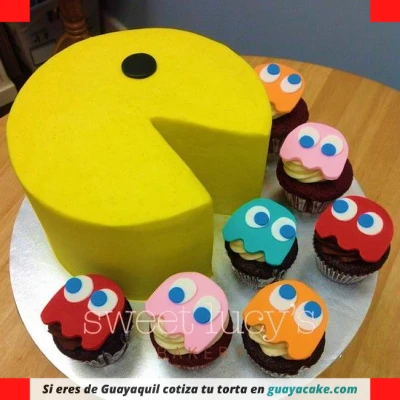 Torta de Pacman sencilla