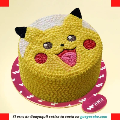 Torta de Pikachu en crema