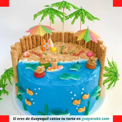 Torta de Playa para niño