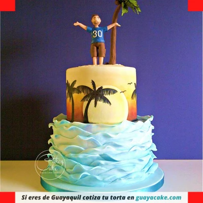 Torta de Playa tropical