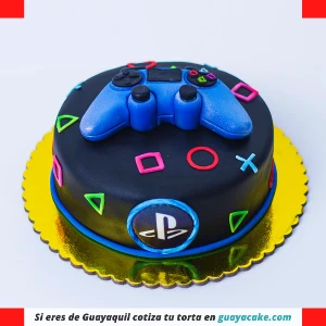 Torta de Playstation en crema
