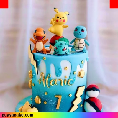 Torta de Pokemon con merengue