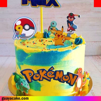 Torta de Pokemon cuadrada