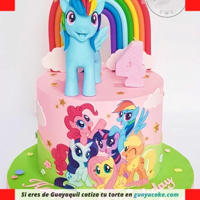 Torta de Pony arcoiris